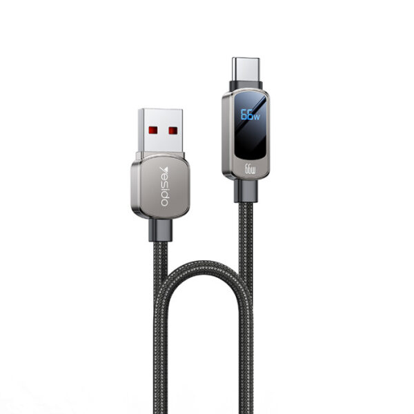 Yesido CA128 USB To C 1.2M 66W LED